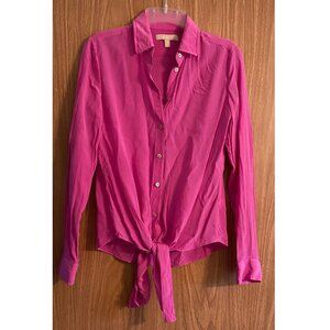 Banana Republic - 100% Silk Pink Blouse - Size: 2